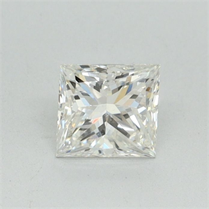 Picture of Natural Diamond 0.52 Carats, Princess with  Cut, H Color, VS2 Clarity and Certified by GIA