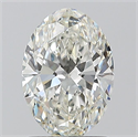 Natural Diamond 1.20 Carats, Oval with  Cut, I Color, VS2 Clarity and Certified by GIA