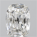 Diamante Natural 1.50 quilates, Del cojín , Color G, claridad SI1 y certificado GIA