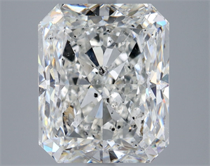 Foto Diamante Natural 5.04 quilates, Radiante , Color F, claridad SI2 y certificado HRD de