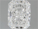 Natural Diamond 0.50 Carats, Radiant with  Cut, D Color, SI2 Clarity and Certified by GIA
