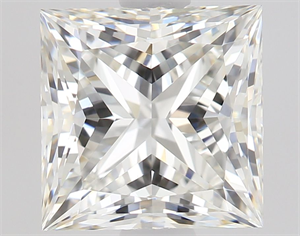 Picture of Natural Diamond 1.50 Carats, Princess with  Cut, G Color, IF Clarity and Certified by GIA
