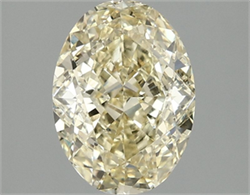 Picture of Lab Grown Diamond 2.03 Carats, Oval with  Cut, Fancy Intense Yellow Color, VS1 Clarity and Certified by IGI
