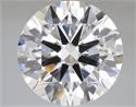 Lab Grown Diamond 7.03 Carats, Round with Ideal Cut, E Color, VVS1 Clarity and Certified by IGI