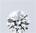 Lab Grown Diamond 1.01 Carats, Round with Ideal Cut, F Color, VVS2 Clarity and Certified by IGI
