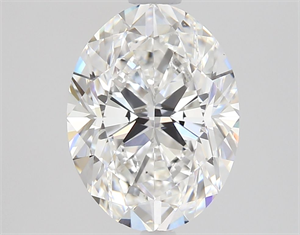 Picture of Natural Diamond 1.70 Carats, Oval with  Cut, E Color, VVS1 Clarity and Certified by GIA