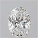 Natural Diamond 1.01 Carats, Oval with  Cut, G Color, SI1 Clarity and Certified by GIA