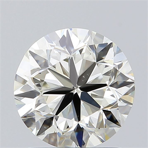 Picture of Natural Diamond 1.50 Carats, Round with Very Good Cut, K Color, VS2 Clarity and Certified by GIA