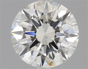 Picture of Natural Diamond 1.01 Carats, Round with Excellent Cut, I Color, SI1 Clarity and Certified by GIA