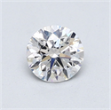 Natural Diamond 0.70 Carats, Round with Excellent Cut, E Color, SI1 Clarity and Certified by GIA