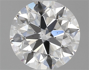 Picture of Natural Diamond 0.80 Carats, Round with Excellent Cut, E Color, VS2 Clarity and Certified by GIA