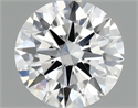 Lab Grown Diamond 0.97 Carats, Round with Ideal Cut, D Color, VVS2 Clarity and Certified by IGI