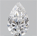 Natural Diamond 0.50 Carats, Pear with  Cut, D Color, VVS1 Clarity and Certified by GIA