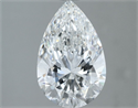 Diamante Natural 1.52 quilates, De pera , Color E, claridad VVS2 y certificado GIA