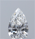Diamante Natural 0.30 quilates, De pera , Color E, claridad VS1 y certificado GIA