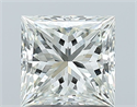 Natural Diamond 1.20 Carats, Princess with  Cut, H Color, VS1 Clarity and Certified by IGI