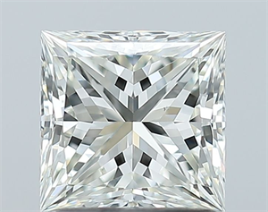 Picture of Natural Diamond 1.20 Carats, Princess with  Cut, H Color, VS1 Clarity and Certified by IGI