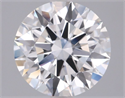 Lab Grown Diamond 2.04 Carats, Round with Ideal Cut, D Color, VVS2 Clarity and Certified by IGI