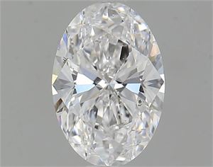 Picture of Natural Diamond 0.71 Carats, Oval with  Cut, D Color, SI2 Clarity and Certified by GIA