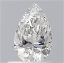 Diamante Natural 0.43 quilates, De pera , Color F, claridad SI1 y certificado GIA