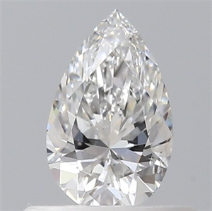 Foto Diamante Natural 0.43 quilates, De pera , Color F, claridad SI1 y certificado GIA de