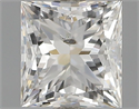 Natural Diamond 0.70 Carats, Princess with  Cut, G Color, SI2 Clarity and Certified by GIA