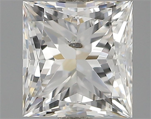 Picture of Natural Diamond 0.70 Carats, Princess with  Cut, G Color, SI2 Clarity and Certified by GIA