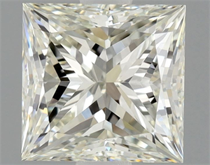 Picture of Natural Diamond 1.02 Carats, Princess with  Cut, J Color, VVS1 Clarity and Certified by GIA