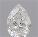 Natural Diamond 0.70 Carats, Pear with  Cut, F Color, SI2 Clarity and Certified by GIA