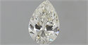 Natural Diamond 0.50 Carats, Pear with  Cut, K Color, VVS2 Clarity and Certified by GIA