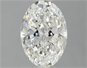 Natural Diamond 1.50 Carats, Oval with  Cut, I Color, VVS2 Clarity and Certified by GIA