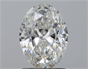Natural Diamond 1.50 Carats, Oval with  Cut, F Color, SI2 Clarity and Certified by IGI