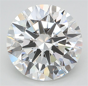 Picture of Lab Grown Diamond 3.66 Carats, Round with Ideal Cut, E Color, IF Clarity and Certified by IGI