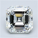 Diamante Natural 3.28 quilates, Asscher , Color I, claridad SI1 y certificado GIA