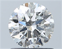 Natural Diamond 0.80 Carats, Round with Excellent Cut, H Color, VVS1 Clarity and Certified by GIA