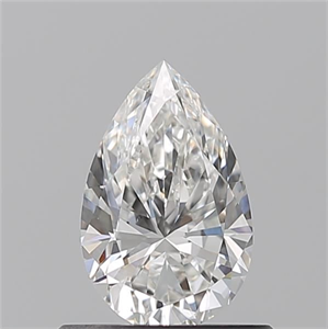 Picture of Natural Diamond 0.60 Carats, Pear with  Cut, G Color, VVS2 Clarity and Certified by GIA
