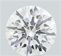 Lab Grown Diamond 5.03 Carats, Round with Ideal Cut, E Color, VVS1 Clarity and Certified by IGI