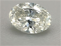 Natural Diamond 0.90 Carats, Oval with  Cut, H Color, SI2 Clarity and Certified by GIA