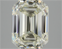 Diamante Natural 5.01 quilates, Esmeralda , Color K, claridad VS1 y certificado HRD