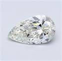 Natural Diamond 4.08 Carats, Pear with  Cut, I Color, IF Clarity and Certified by GIA