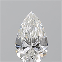 Natural Diamond 0.54 Carats, Pear with  Cut, H Color, VS1 Clarity and Certified by GIA