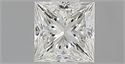 Natural Diamond 0.45 Carats, Princess with  Cut, G Color, VS1 Clarity and Certified by IGI