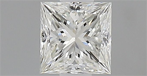 Picture of Natural Diamond 0.45 Carats, Princess with  Cut, G Color, VS1 Clarity and Certified by IGI