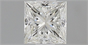 Natural Diamond 0.45 Carats, Princess with  Cut, G Color, VS1 Clarity and Certified by IGI