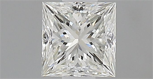 Picture of Natural Diamond 0.45 Carats, Princess with  Cut, G Color, VS1 Clarity and Certified by IGI
