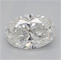 Natural Diamond 0.93 Carats, Oval with  Cut, H Color, SI2 Clarity and Certified by GIA