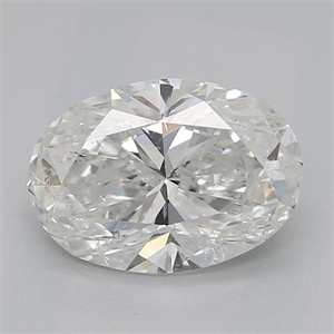 Picture of Natural Diamond 0.93 Carats, Oval with  Cut, H Color, SI2 Clarity and Certified by GIA