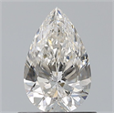 Natural Diamond 0.71 Carats, Pear with  Cut, H Color, VS1 Clarity and Certified by GIA