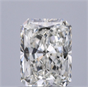 Natural Diamond 0.71 Carats, Radiant with  Cut, I Color, VVS2 Clarity and Certified by GIA