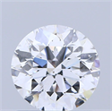 Natural Diamond 0.90 Carats, Round with Very Good Cut, D Color, SI2 Clarity and Certified by GIA